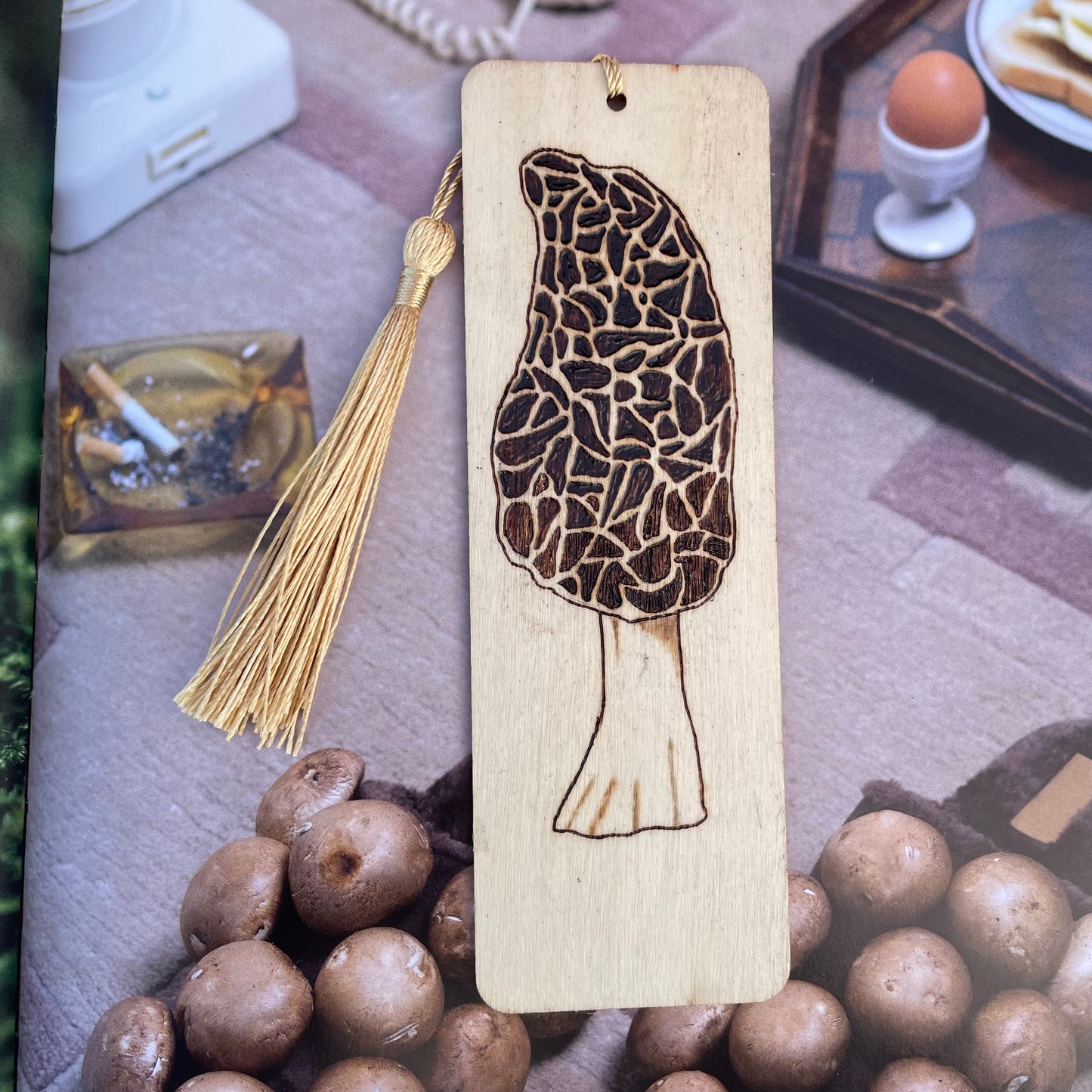 Wood Burned Bookmark