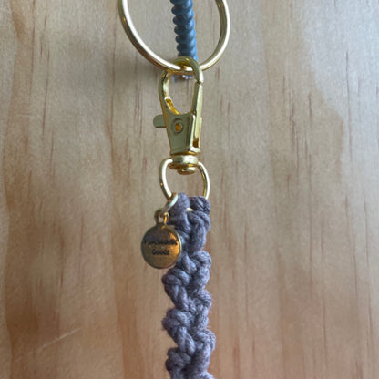 Macrame Mushroom Keychain