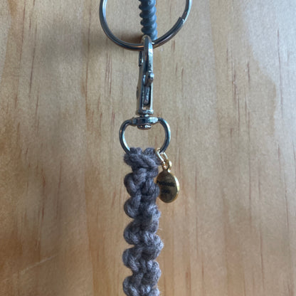 Macrame Mushroom Keychain