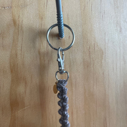 Macrame Mushroom Keychain