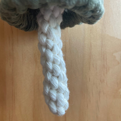 Macrame Mushroom Keychain