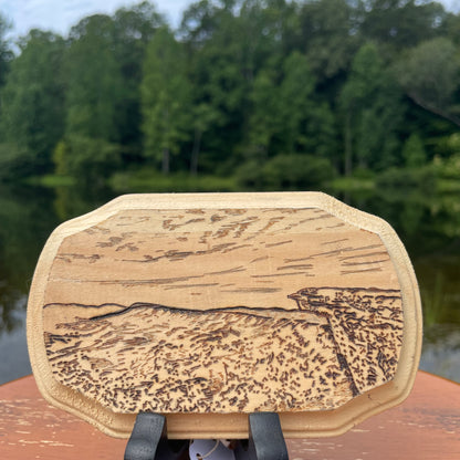 Wood Burned McAfee Knob