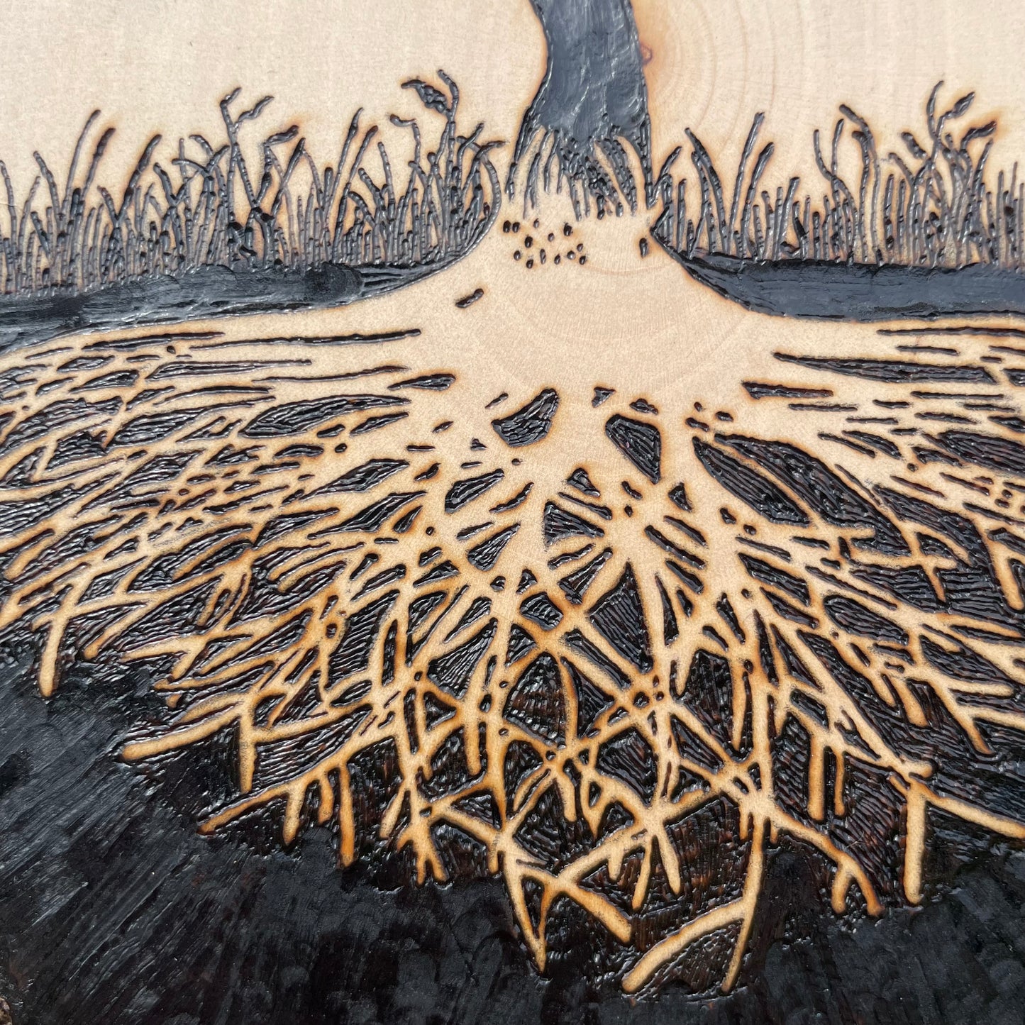 Wood Burned Tree of Life