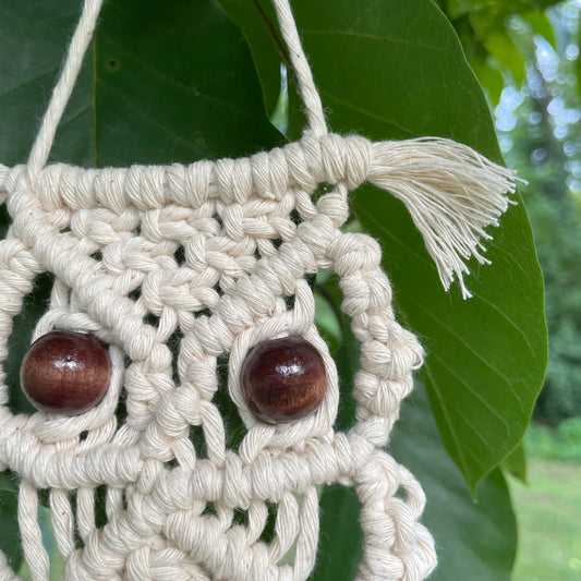 Macrame Owl Wall Hanger Small