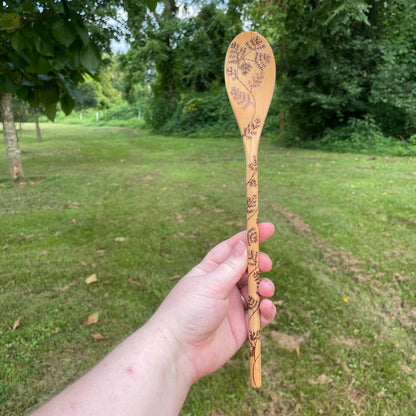 Wood Burned Wooden Spoons