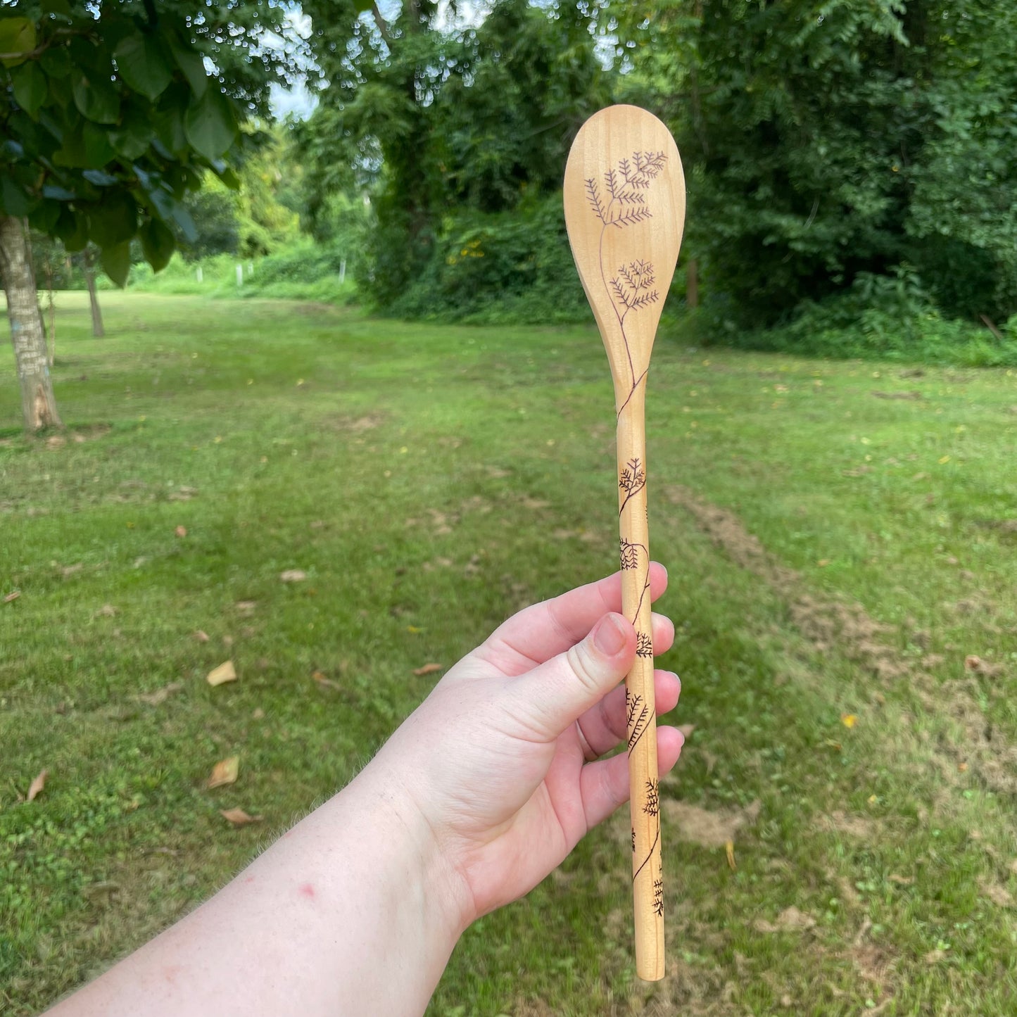 Wood Burned Wooden Spoons