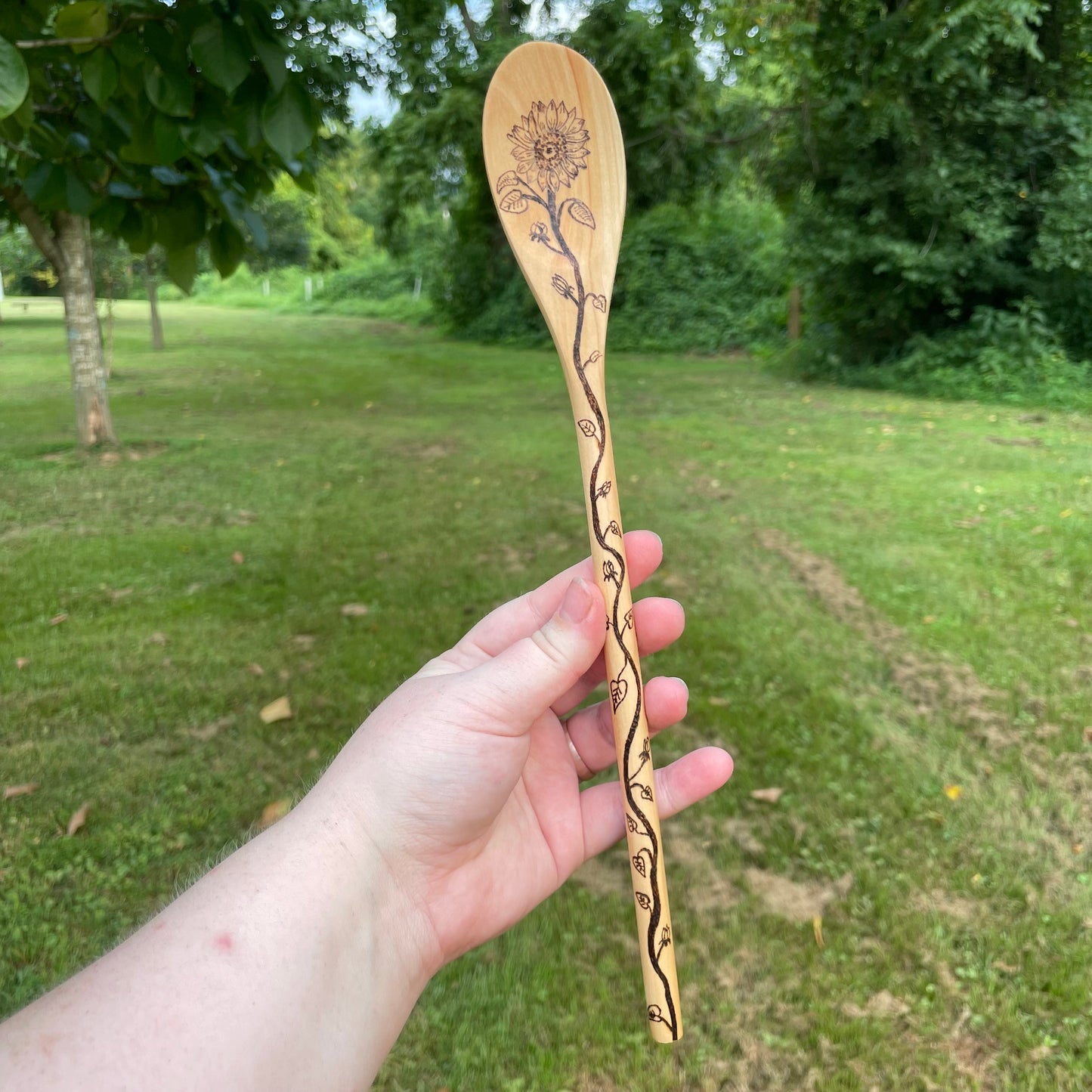 Wood Burned Wooden Spoons