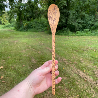 Wood Burned Wooden Spoons