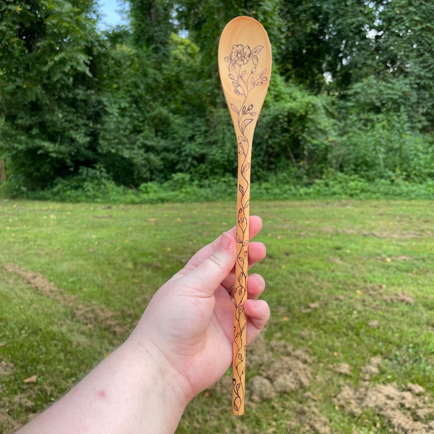 Wood Burned Wooden Spoons