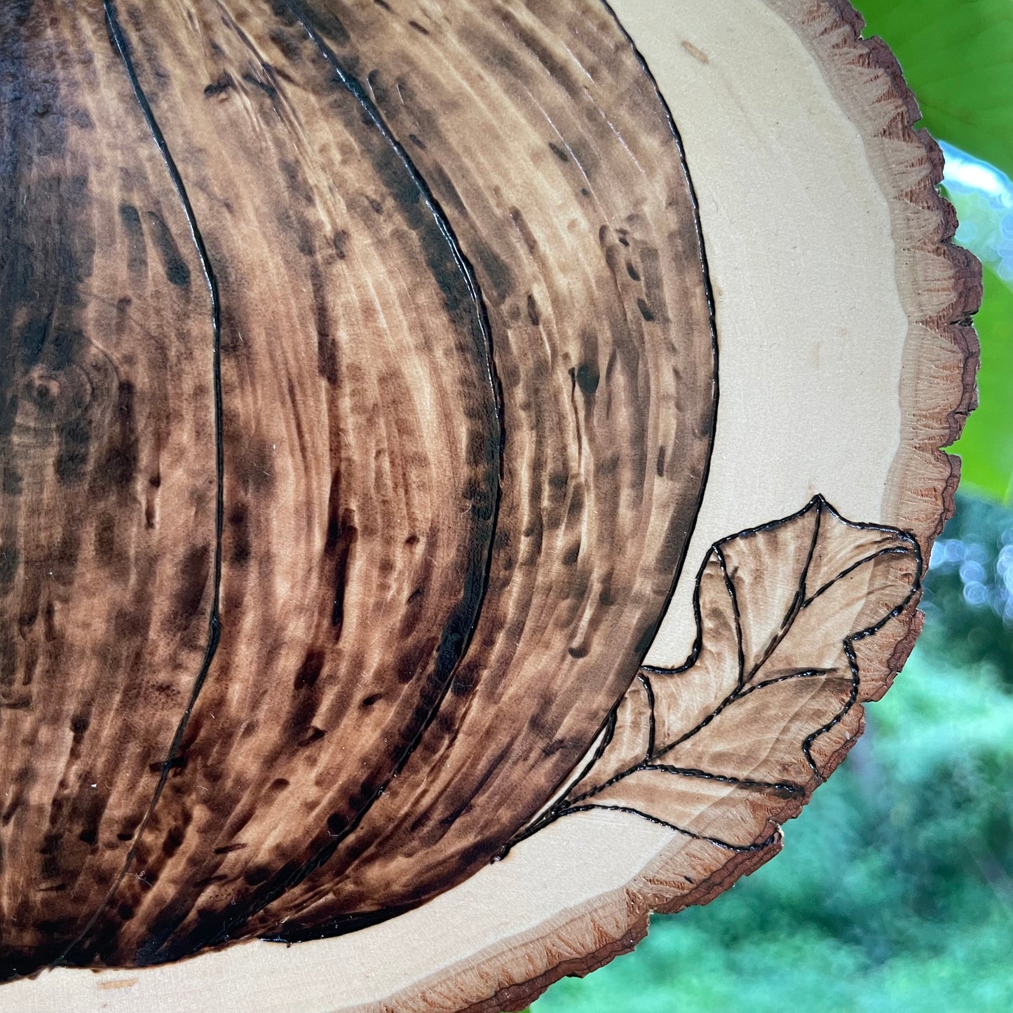 Wood Burned Pumpkin