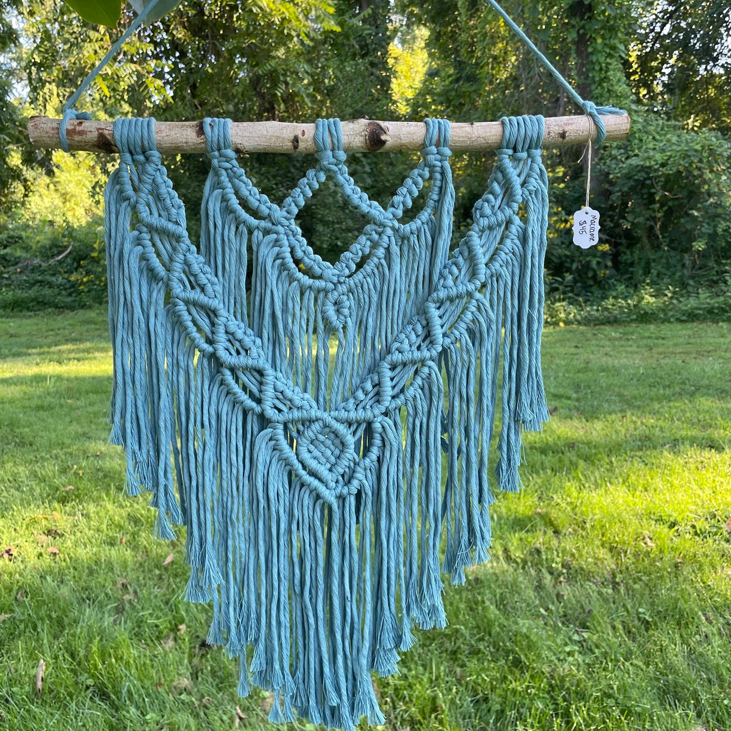 Macrame Blue Wall Hanging