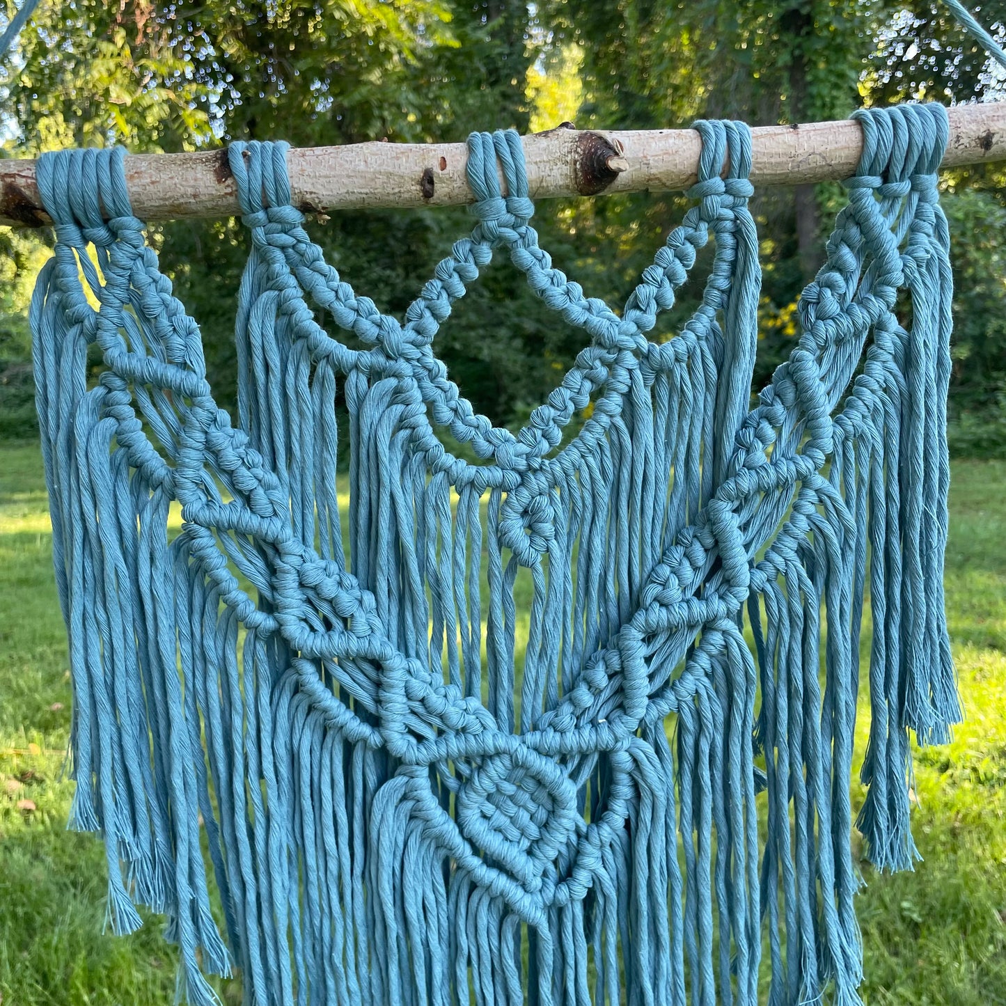 Macrame Blue Wall Hanging