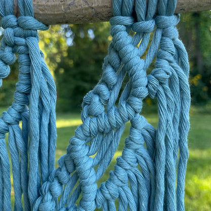 Macrame Blue Wall Hanging