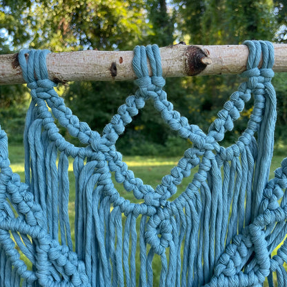 Macrame Blue Wall Hanging