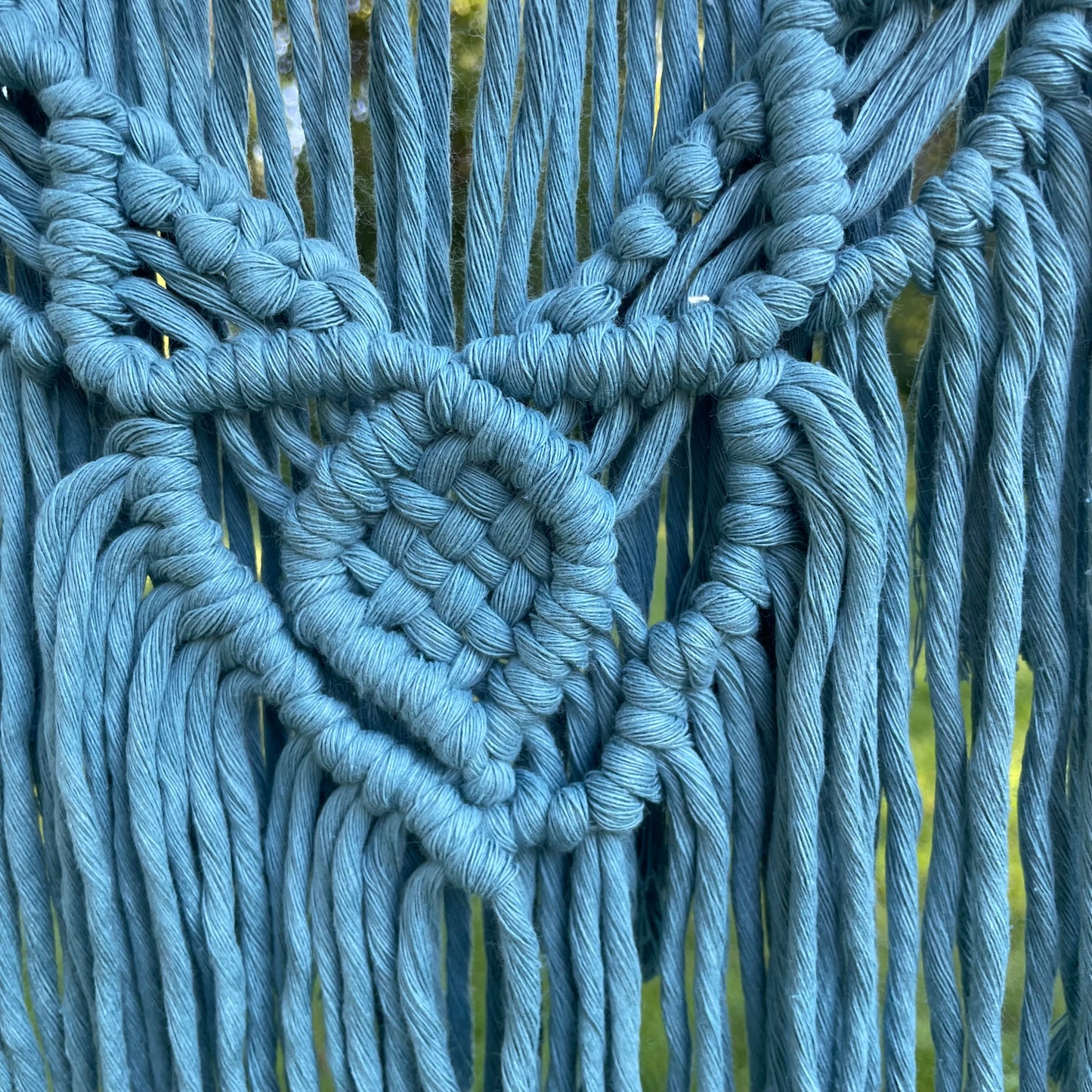 Macrame Blue Wall Hanging