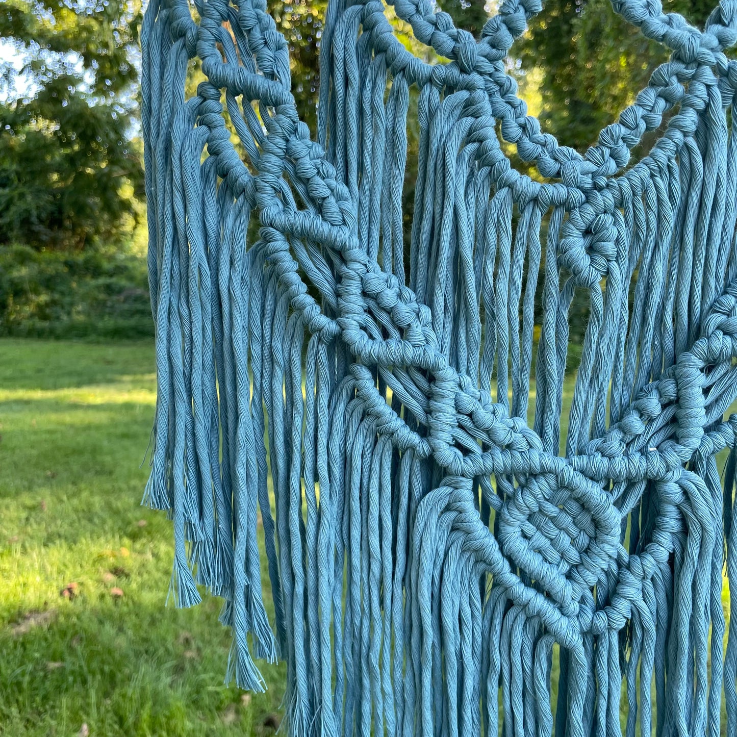 Macrame Blue Wall Hanging