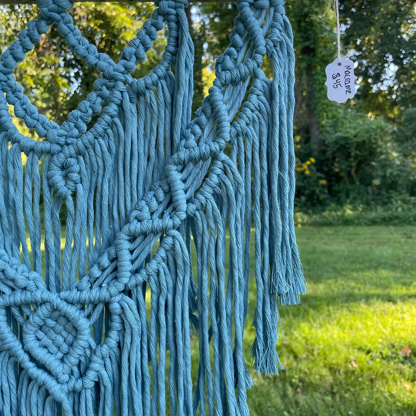 Macrame Blue Wall Hanging