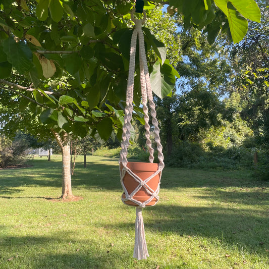 Macrame Plant Hanger - 5.5 inch pot