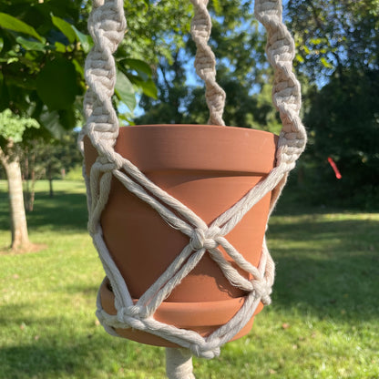 Macrame Plant Hanger - 5.5 inch pot