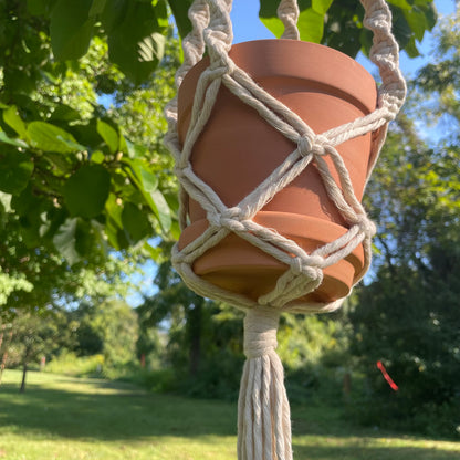 Macrame Plant Hanger - 5.5 inch pot