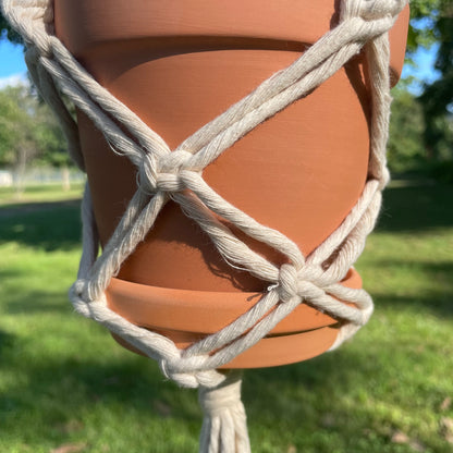 Macrame Plant Hanger - 5.5 inch pot