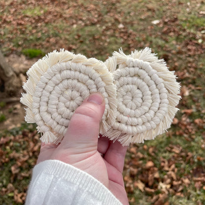 Macrame Car Coasters