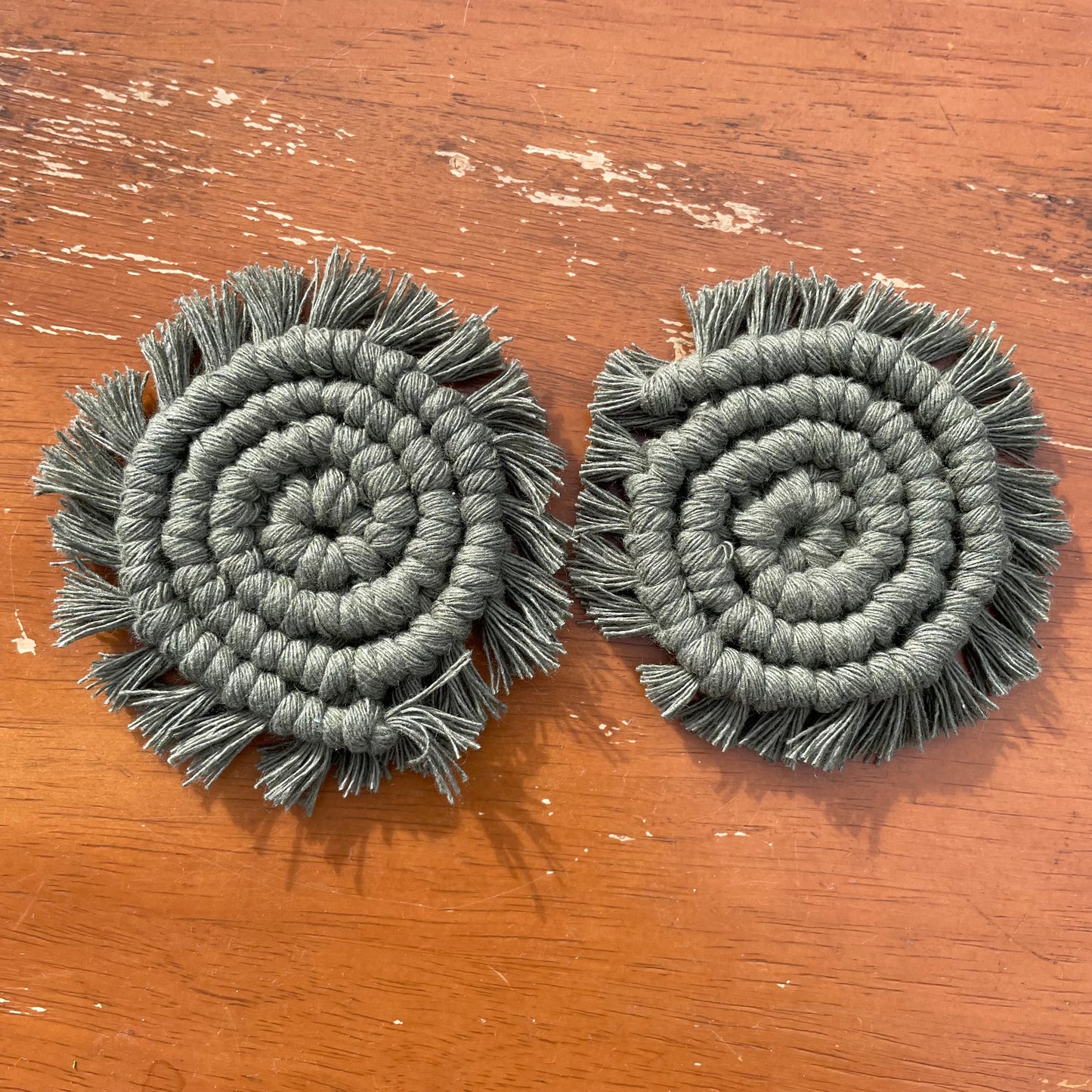 Macrame Car Coasters