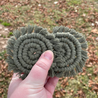 Macrame Car Coasters