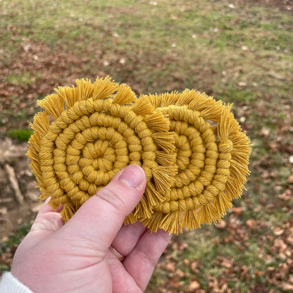 Macrame Car Coasters