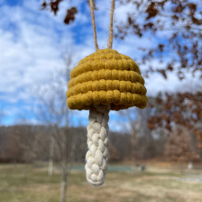 Macrame Mushroom Wall Hanging/Car Hanger/Christmas Ornament