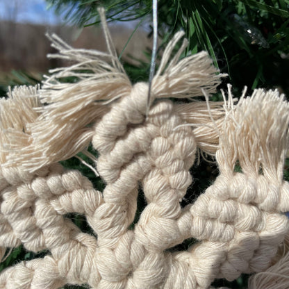 Macrame Snowflake Ornament