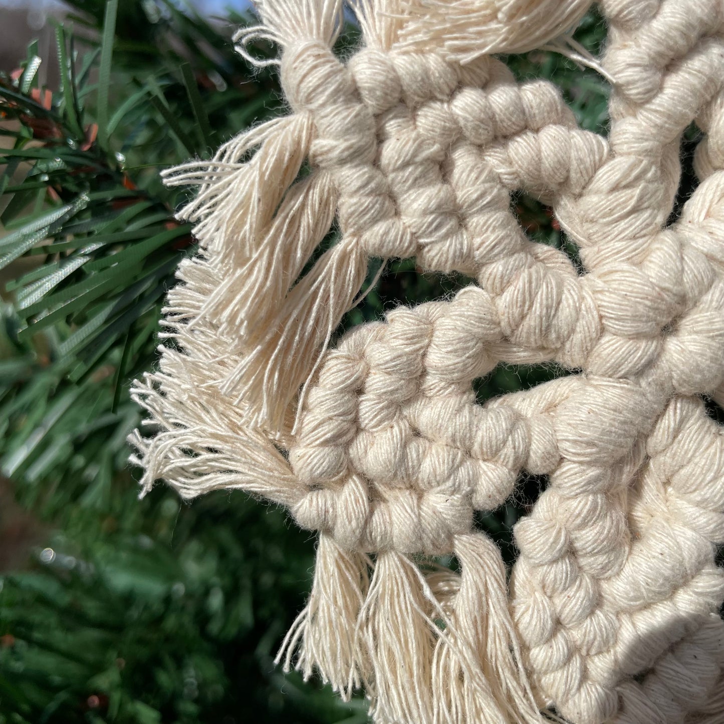 Macrame Snowflake Ornament