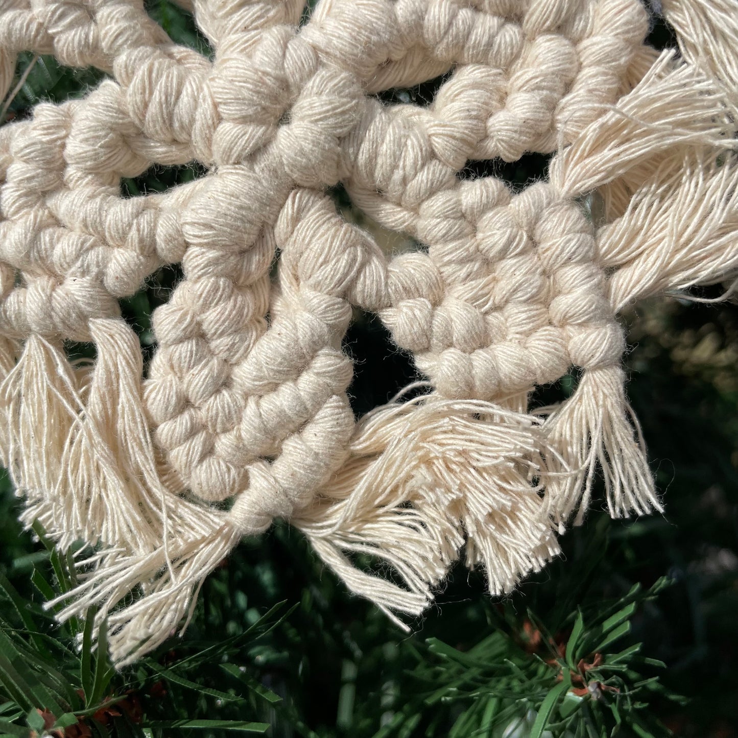 Macrame Snowflake Ornament