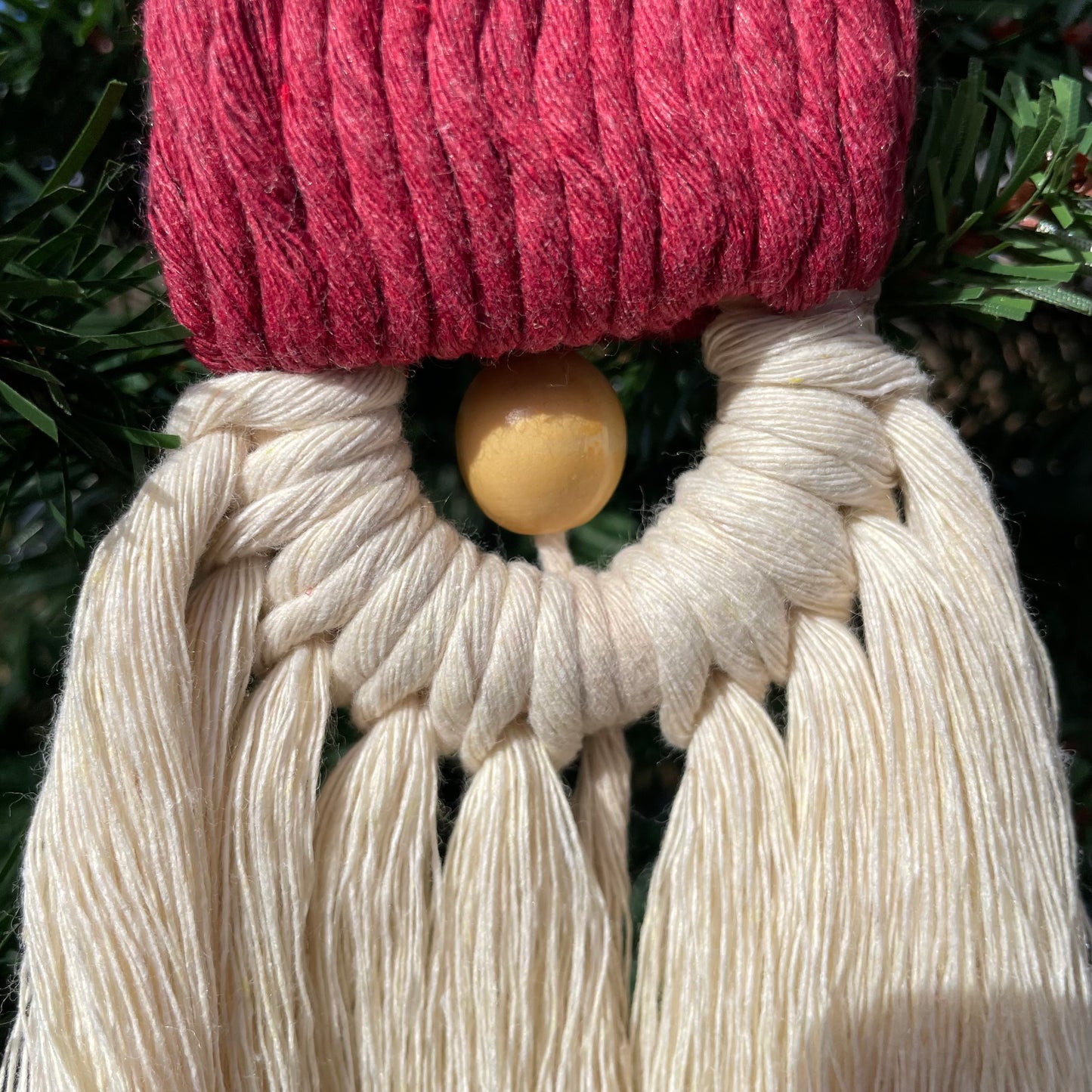 Macrame Gnome Ornament