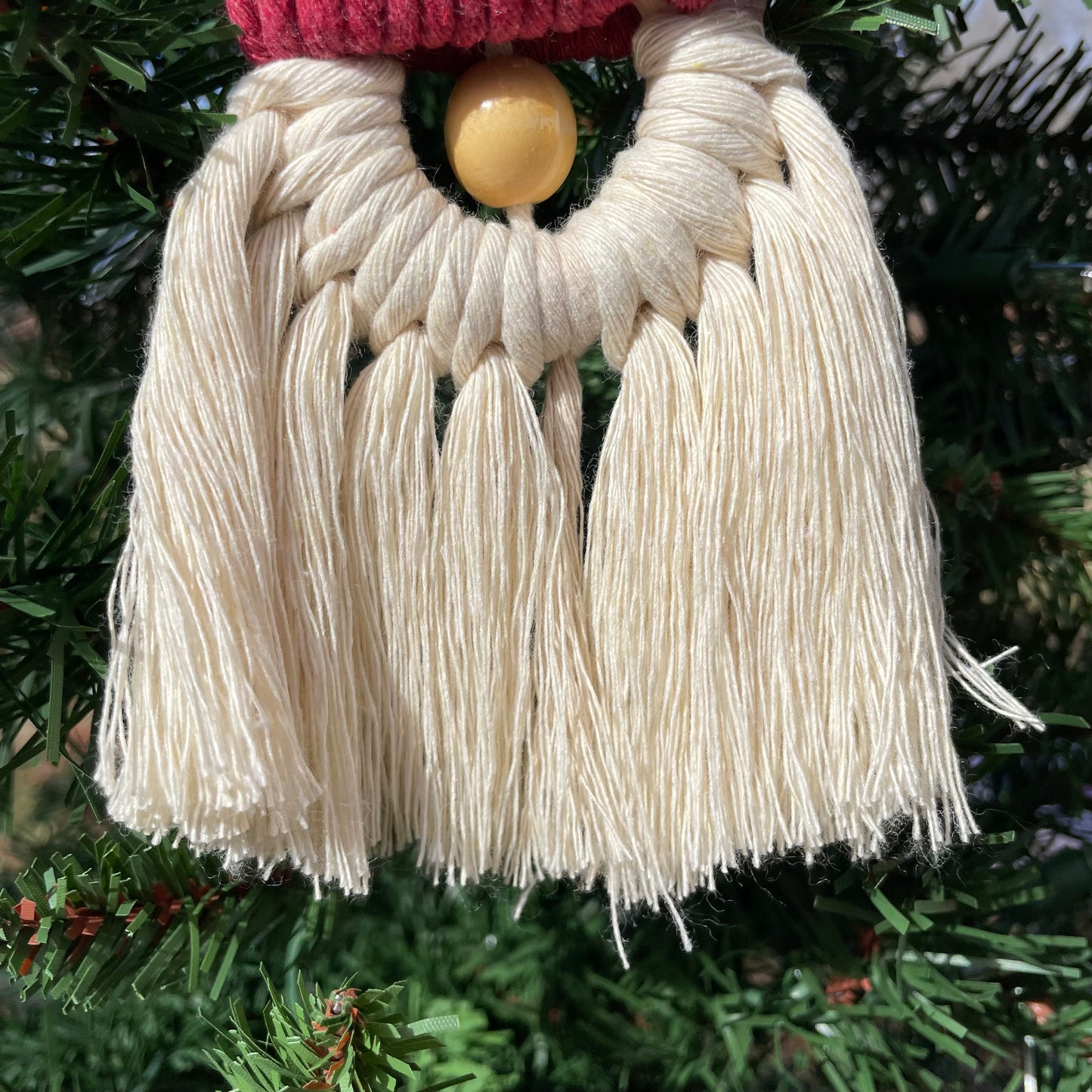 Macrame Gnome Ornament