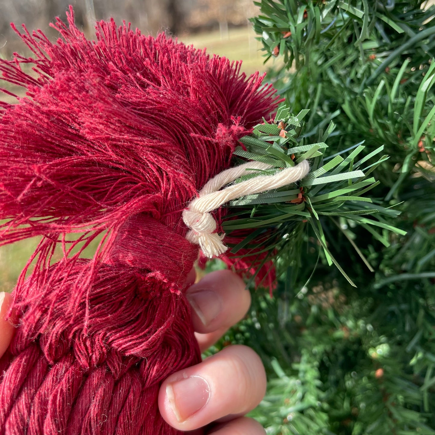 Macrame Gnome Ornament