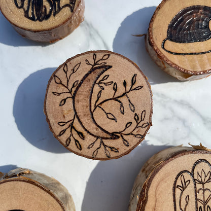 Wood Burned Magnets