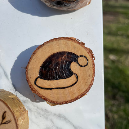 Wood Burned Magnets