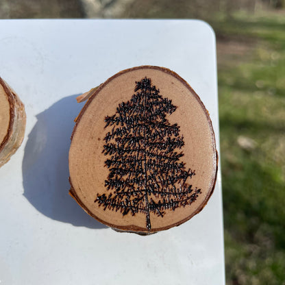 Wood Burned Magnets