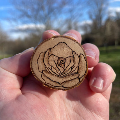 Wood Burned Magnets