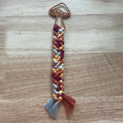 Mushroom Macrame Bookmark