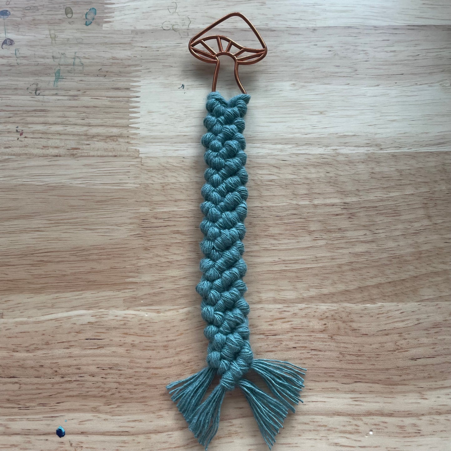 Mushroom Macrame Bookmark