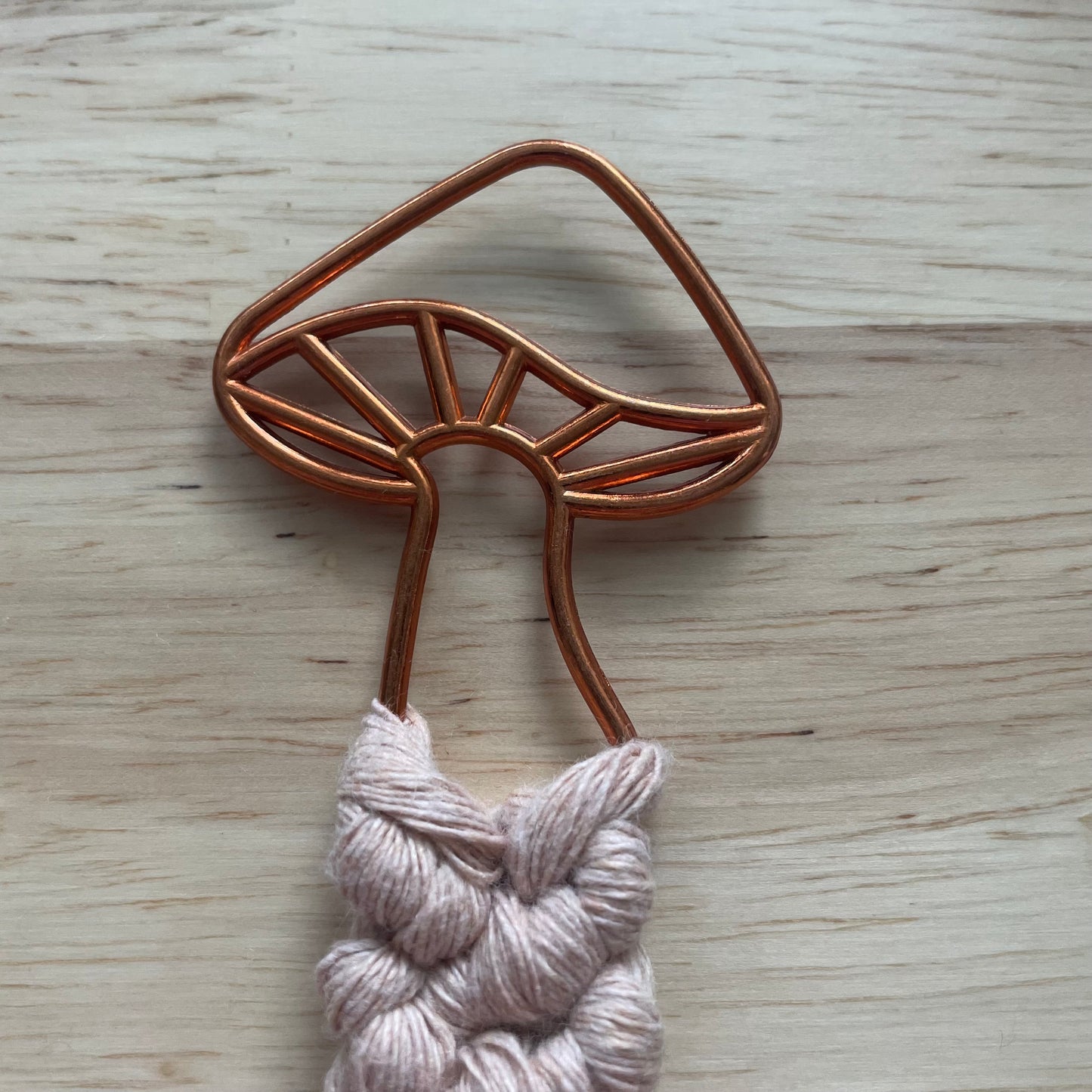 Mushroom Macrame Bookmark