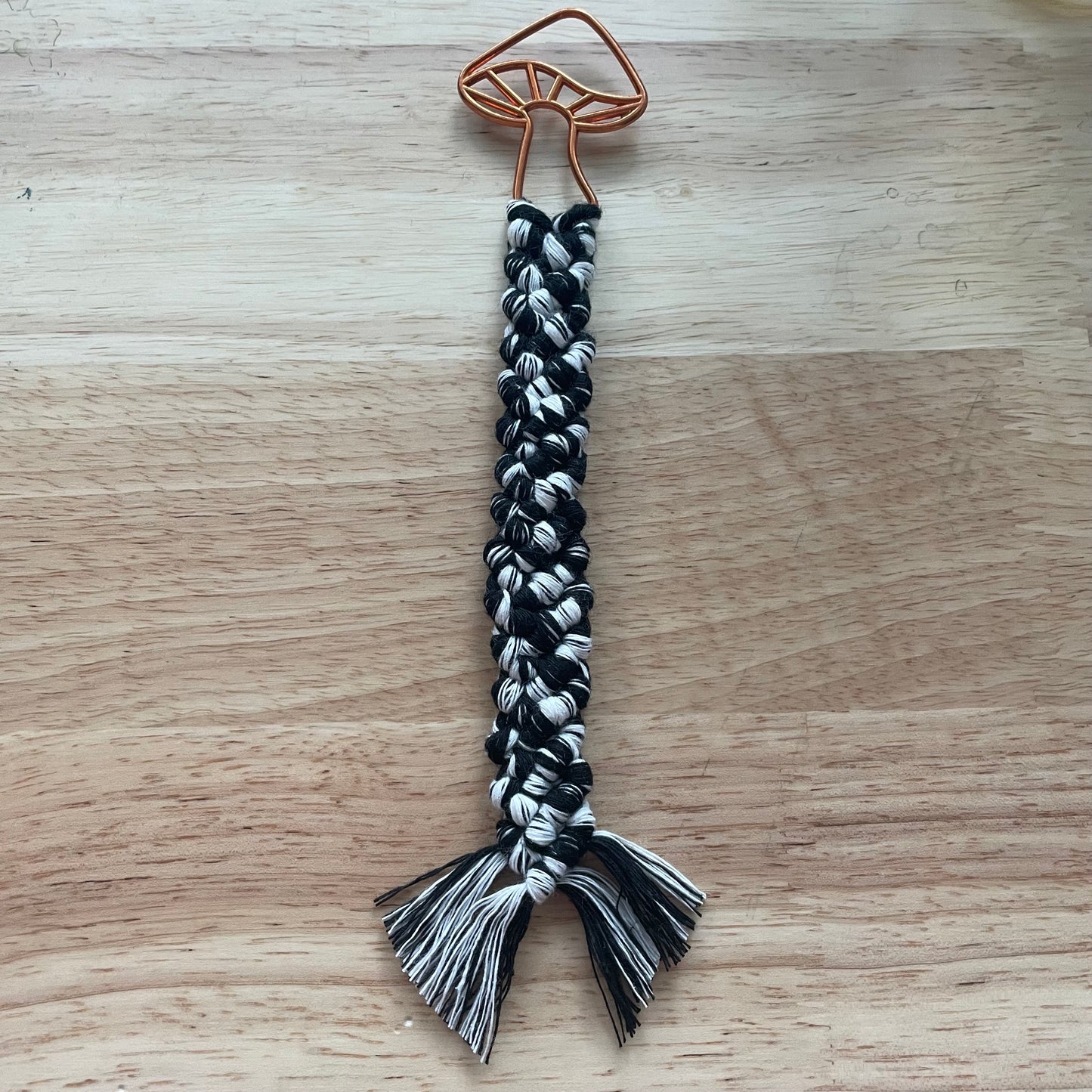 Mushroom Macrame Bookmark