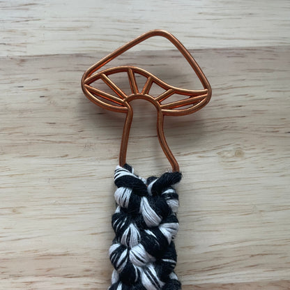 Mushroom Macrame Bookmark