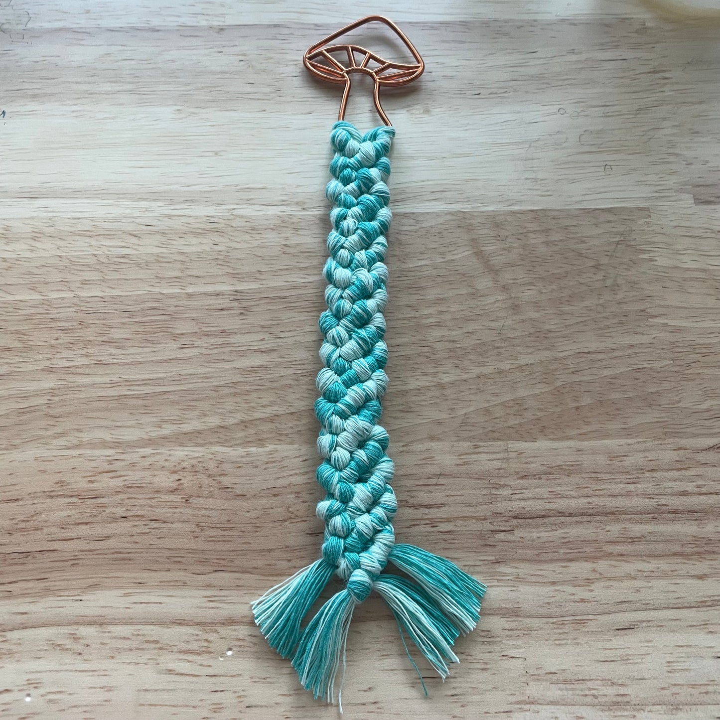 Mushroom Macrame Bookmark