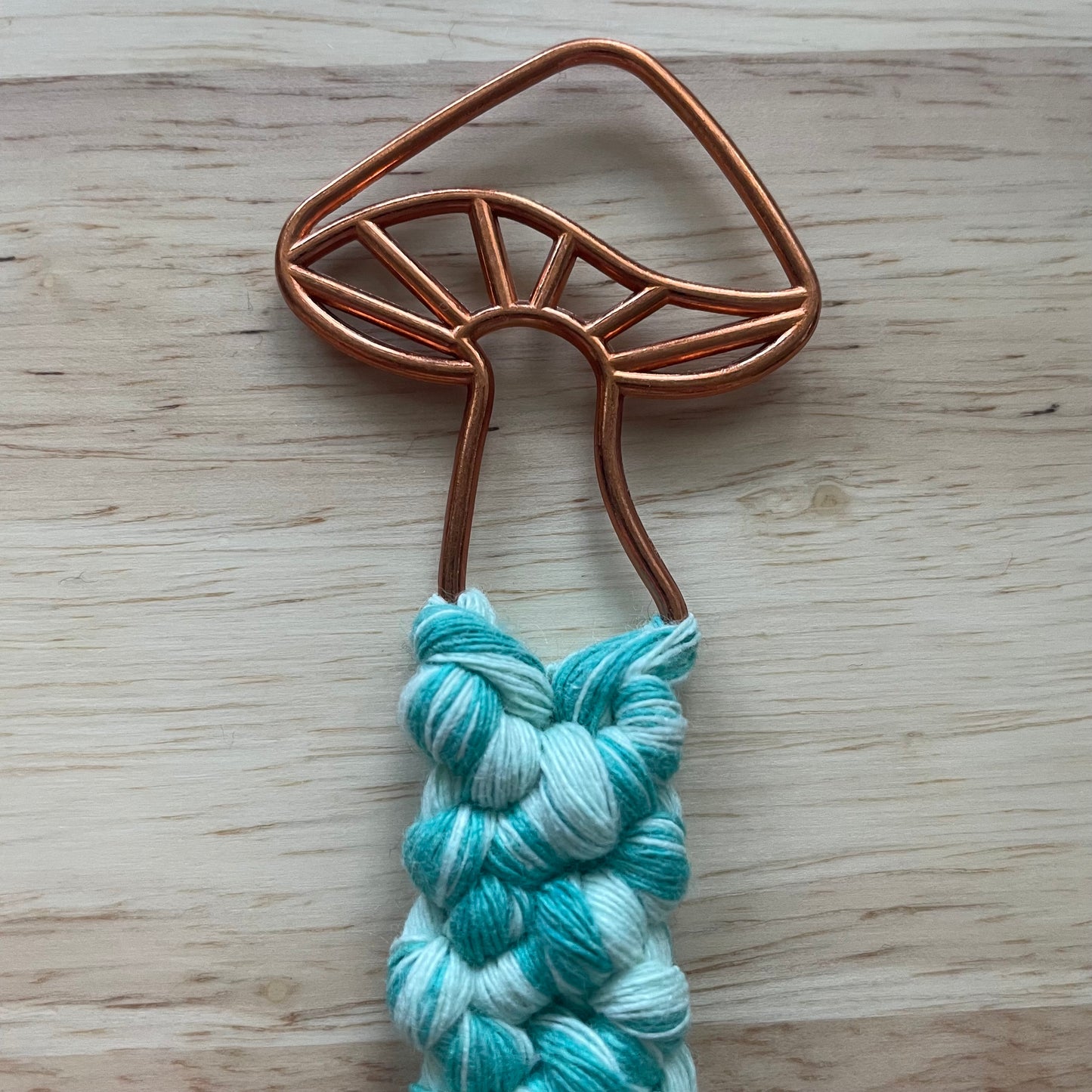 Mushroom Macrame Bookmark