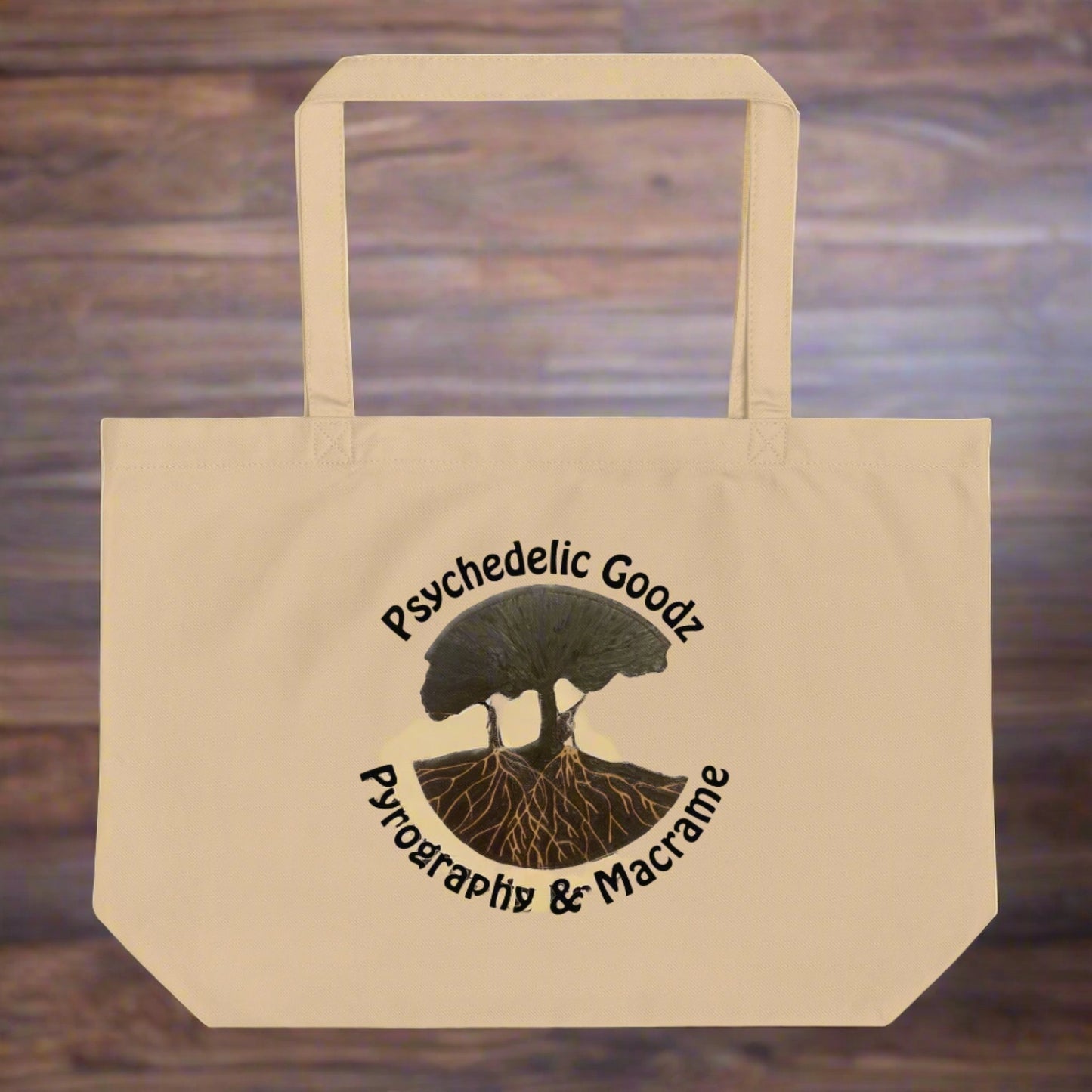 Large organic tote bag