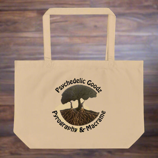 Large organic tote bag