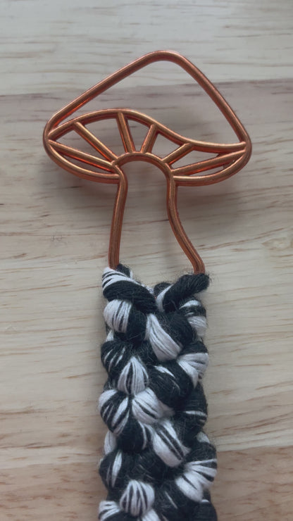 Mushroom Macrame Bookmark